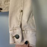 Free People  Blush Tan Cotton Denim Jean Jacket Trucker Style #OB483573 Small Photo 4