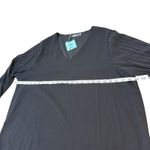 Aifer Women's Casual V Neck Chiffon Blouses Pleated Lantern Long Sleeve 2XL NWT Black Size undefined Photo 8