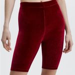 Fabletics High Waisted Velour Bike Short 9” NWT Cherry Burst $49.95 XXS ON SITE Photo 2