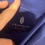 Free People Indigo ribbed  V-waist biker shorts Photo 3