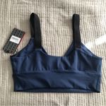 Vimmia  Navy Blue Twist Front Sports Bra Lounge Yoga Workout Athleisure Small New Photo 5