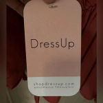 Orange Red Longsleeve Top by‎ Dress Up Boutique Business Casual Fit & Flare Red Photo 2