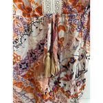 En Crème Women's Floral Romper with Tassels Size S Multicolor White Photo 2