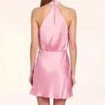 Amanda Uprichard Queens Silk Mini Dress in Flamingo Photo 1