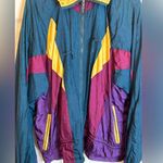 Athletic Works Vintage Walmart Windbreaker Women’s Size L Nylon 90s Photo 4