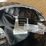 SheIn Jeans Womens M Black Distressed Straight Leg High Rise Wide Leg Jeans Photo 2