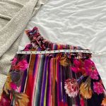 Fuzzi Women’s Small Cactus One Shoulder MIDI Dress Pink Photo 4