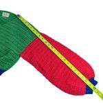 Handmade Hand Crochet Colorblock Crop Cardigan Photo 4