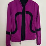 Lululemon - Find Your Bliss Jacket Black / Regal Plum Full Zip Reversible Photo 6