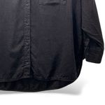 Old Navy The Boyfriend Linen Shirt Black XXL Photo 5