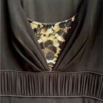 Adrianna Papell NWT  Fit Flare Ruched Waist
Lace Panel V Neck Twirl Skirt Dress 4 Photo 9