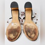 Sophia Webster Dina Crystal Studded Rose Gold Clear PVC Black Heels Sandals Shoe Size 8 Photo 6