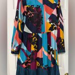 Anthropologie  Maeve Women's Gillian Abstract Colorblock Shirt Dress Size M Photo 4