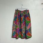 Anna and Frank Pink Silk Vintage Midi Skirt Sz XL Photo 7