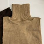 EUC Nasharr women’s‎ brown tan turtleneck under layer layering knit collars set Size undefined Photo 2