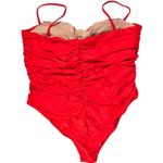 J.Crew Ruched sweetheart one-piece in Red Plus 24 NWT Photo 1