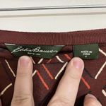 Eddie Bauer  Burgundy Knee Length Geometric Pattern Skirt Women's Size 4 Photo 2