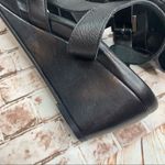 Dana Davis Italian Leather Crisscross Wedge Heels Casual Sandals [size 9.5 B] Black Photo 10