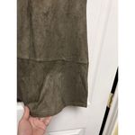Paper Crane Anthropologie Dress Women Size Small Olive Faux Suede CQNc Photo 2