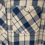 The North Face  Valley Twill Flannel Shirt Women’s size Small Gravel‎ Navy Blue Photo 4