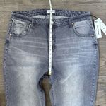 Juicy Couture  Plus-Size Venice Straight Leg Jeans Size 18W Grey Marble‎ Wash NWT Photo 9