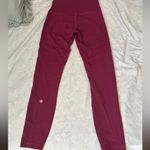 Lululemon High-Waisted  Burgundy Leggings Photo 5