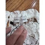 Koko + Mason Women's Long Sleeve Lace Top Large Chic Modern Whimsy Revival NEW White Photo 5