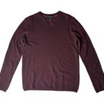 autumn cashmere Split Neck Lightweight Sweater Plum Size Medium 100% Cashmere Photo 0