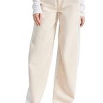 Rag and Bone Sofie Jeans Cream White Two Tone High Rise Ultra-Wide Leg Size 23 Photo 4