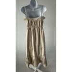 BITTEN BY SARAH JESSICA PARKER 8 Stone Sundress Summer Casual Party (b46) Tan Photo 3