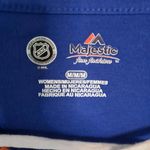 Majestic New York‎ Islanders V Neck Long Sleeve Size Medium Blue Photo 2