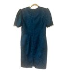 Vintage Scott McClintock formal brocade dress teal sz 14 Blue Photo 2