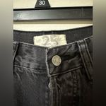 Free People NEW!!  FP Lasso 25 Straight High Waist Jeans Black Cowgirl Distressed Photo 2