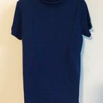 š Pappagallo pullover short sleeve solid navy blue polo top large Photo 3