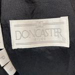 Doncaster  100% Woven Silk Button Jacket in Black White Size‎ 8 Petite Photo 3