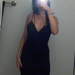 Windsor Black Cross My Heart Backless Bodycon Dress  Photo 1