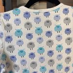 Roller Rabbit  henley pajamas top pima long sleeve sheep print cotton pjs tee Photo 3