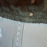 Aeropostale  Buttoned Off-The-Shoulder‎ Crop Top Military Style Olive Green XS Photo 10