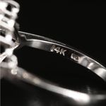 SOLID WHITE GOLD GENUINE DIAMOND .67 CTW INVISIBLE SET PRINCESS CUT RING (7) Photo 3