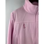 Columbia Women’s  1X Pink Breast Cancer Awareness Fleece Zip-Up Photo 1