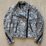 Gap Floral Print Quilted Moto Jacket Photo 0