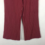 Tularosa Rachel Red Stripe High Rise Crop Zip 70s Disco Pants Small Photo 9