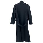 Jill Jr. MEDIUM American VINTAGE 70s Black Wool Blend Opera Over Trench Coat Photo 4