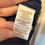 Free People  The Best Navy Button Front Lace Back Blouse Size Large Photo 7