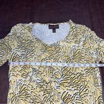 Dana Buchman ‎ long Sleeve Blouse Geometric Print Rayon Preppy Secretary Womens L Photo 10