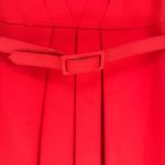 Trina Turk Belted Pleated Sleveless Ponte Dress Red Size 6 Photo 2