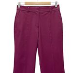 Boden Relaxed Bootcut Pants Maroon Seam Front Flare Leg Trouser Size 6L | 6 Long Red Photo 3