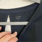 Johnny Was Calme by  Cut Out Back Boxy Top Black Size Large Photo 3