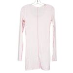 Lululemon Light Pink Ribbed Long Sleeve Tunic Top Sz 4 Photo 3