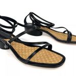 Salvatore Ferragamo EGADI 85mm STRAPPY BLOCK HEEL LEATHER SANDALS SIZE US 9.5 Photo 14